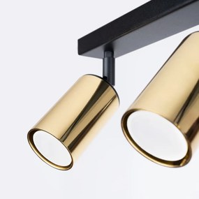 Listwa oświetleniowa WINX 3 czarna/złota SOLLUX  LIGHTING