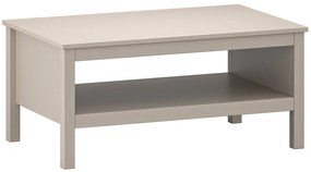 Beżowy prostokątny stolik kawowy taupe P2-S49