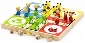 Drewniana gra ludo chińczyk viga toys