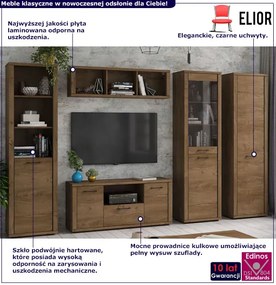 Klasyczny komplet mebli do salonu dąb lefkas - Aiken 13X