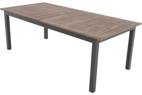EXPERT WOOD Plus - rozkładany stół ogrodowy aluminiowy 150/210 x 90 x 75,5 cm