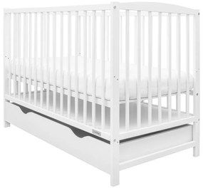 New Baby Łóżeczko dziecięce Lilly z szufladą,białe