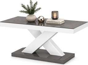 Praktyczna ława biało - szara N4-N65