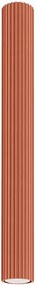 Nowoczesna lampa ryflowana czerwona 60cm - D295-Melson