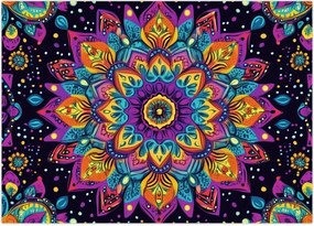 Obraz - Kalejdoskopowa mandala (70x50 cm)