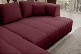 Narożnik ALBIO S Prawostronny z elektryczną regulacją siedziska, funkcja spania, wolnostojący w tkaninie EDEN 09 WERSAL