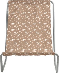 Składane plażowe leżak SAND FLOWERS, czerwony