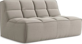 Modułowa sofa 2-osobowa - z tkaniny welwetowej - kreci - KALAI