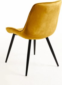 Zestaw 4 Krzese Lene Aksamitne