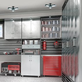 Lampa Warsztatowa 50W 4000K E27, garażowa, trójramienna