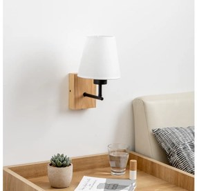 Brilagi - Kinkiet NUBILA WOOD 1xE27/25W/230V dąb/biały