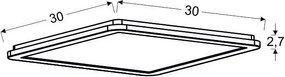 Nowoczesny plafon łazienkowy led - K078 K7-F54