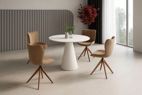 Okrągły stół Pineto biały mat Hubertus