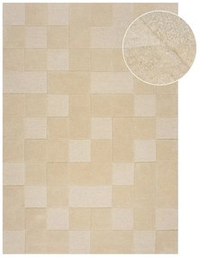 Beżowy wełniany dywan tkany ręcznie 300x400 cm Checkerboard – Flair Rugs