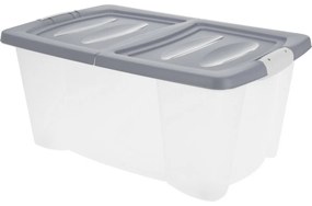 Pojemnik do przechowywania na kółkach 60 × 40 × 27 cm, szary