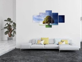 Obraz - Dzień i noc (125x70 cm)