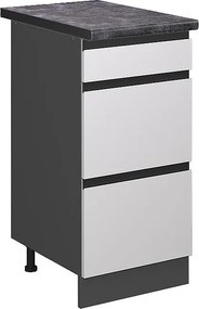 Szafka dolna do kuchni biały 40x60x81.6 r-line