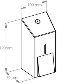 Dozownik mydła w płynie MERIDA 400 ml, czarny