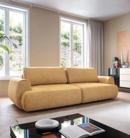 Miodowa kanapa melanżowa z funkcją spania D0-L11