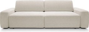 Masseno Sofa VEO z funkcją spania i pojemnikiem na pościel, Rozkładana sofa - Kremowy, RAVEN 24
