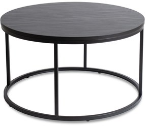 Stolik Kawowy AMON MAX 80 cm Czarny Nowoczesny Loft