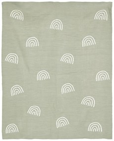 Kocyk dziecięcy, wzór tęczy, 100 x 80 cm