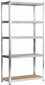 Metalowy srebrny regał 180 cm - Filove 4X