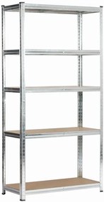 Metalowy srebrny regał 180 cm M5-C22