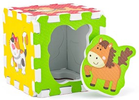 Plastica Piankowe puzzle ze zwierzętami, 6 szt.