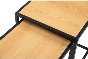 Stoliki w dekorze dębu zestaw 2 szt. 38x38 cm Noah – Bonami Essentials