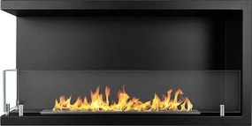 Biokominek narożny do zabudowy, biokominek narożny 90x45 SUTRI 90 SX