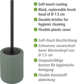 Zielona ceramiczna szczotka do WC Wenko Belluno