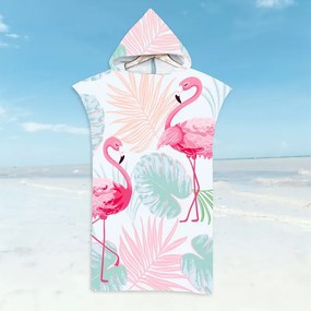 Zestaw rodzinny 2 szt. Ręczników plażowych FLAMINGO, kolorowe.