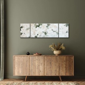 Obraz - Abstrakcja białych kwiatów (170x50 cm)