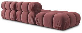 Różowa aksamitna sofa 282 cm Bellis – Micadoni Home