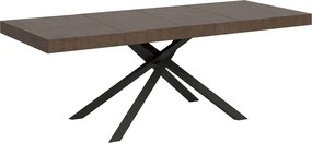 Stół rozkładany 180/284x90 cm Karida Premium orzech nogi antracytowe