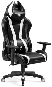 Fotel gamingowy Diablo X-Horn 2.0 King Size, czarno-biały