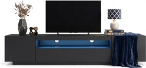 Szafka Rtv Czarny Ścienna Lub Stojąca Mat T8-M12