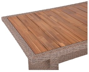 Stół ogrodowy z blatem z drewna akacjowego 100x220 cm Braga – Garden Pleasure