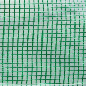 Outsunny Szklarnia Foliowa Tunel Foliowy z Zijanymi Panelami Ochrona UV Stalowa Rama 6x3x2m Zielony | Aosom PL