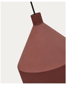 Lampa wisząca w kolorze terakoty z metalowym kloszem ø 30 cm Peralta – Kave Home