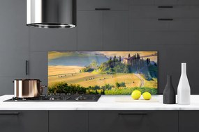 Panel nad blat kuchenny Malowniczy Pejzaż z Drzewami