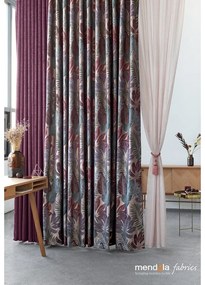 Różowa firanka 140x260 cm Modena – Mendola Fabrics