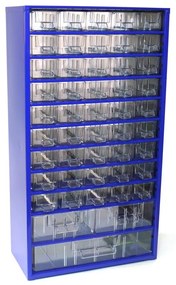 Metalowa szafa z szufladami, 306 x 155 x 552 mm, 45x S, 2x M, 1x L