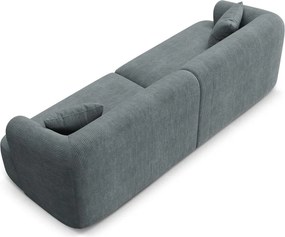 Ciemnoszara sztruksowa sofa 255 cm Campi – Cosmopolitan Design