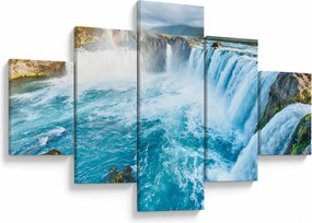 Obraz - Wodospad Godafoss (125x70 cm)