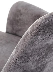 Krzesło tapicerowane K542 szare obracane HALMAR