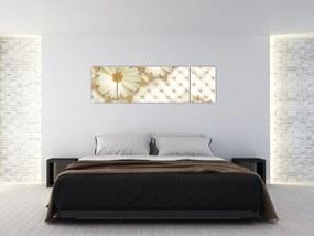 Obraz - Złoty kolaż (170x50 cm)