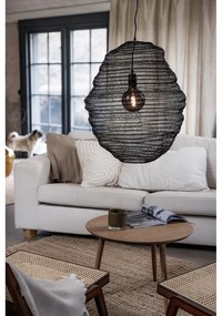 Czarna lampa wisząca z metalowym kloszem ø 50 cm Tazza – Markslöjd