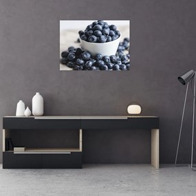 Obraz na szkle - Jagody (70x50 cm)